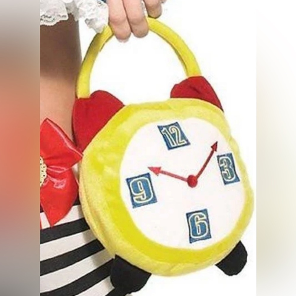 Leg Avenue Crazy Hour Alarm Clock Purse. Alice in Wonderland